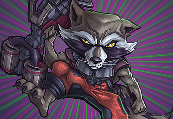 Rocket Raccoon Digital Artwork, rocket-raccoon, artwork, deviantart, artist HD wallpaper