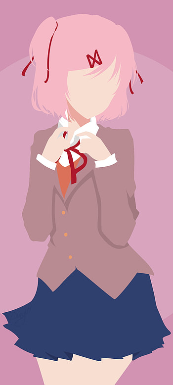 Natsuki (Doki Doki Literature Club!), video game, Doki Doki Literature Club! HD phone wallpaper
