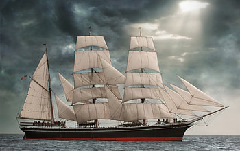 Sailing Ship, Sailing, Ship, water, ocean HD wallpaper
