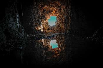 Nature, Water, Reflection, Cave, Puddle HD wallpaper