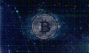 Crypto, Bitcoin, digital art, currency, abstract HD wallpaper