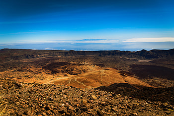 Landscape, Nature, Stones, Mountains, Crater, Volcanic HD wallpaper