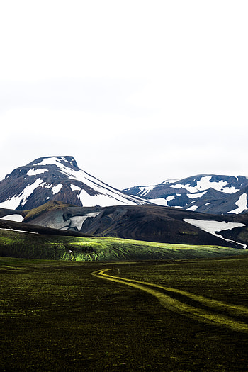 Mountains, green landscape, nature HD phone wallpaper