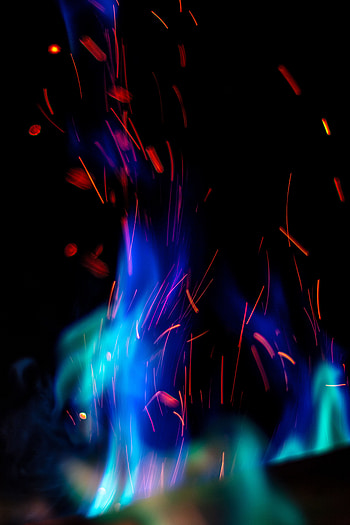 Abstract, Fire, Flame, Sparks HD phone wallpaper