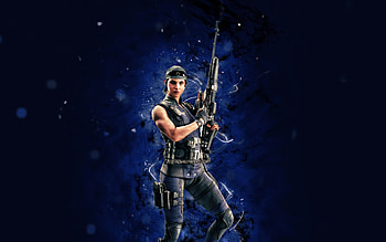 Kali, , blue neon lights, Tom Clancys Rainbow Six, Rainbow Six Siege, Tom Clancys characters, Kali Rainbow Six HD wallpaper