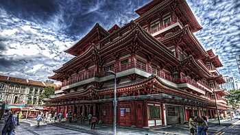 Preview singapore, chinatown, buddha, tooth relic, temple HD wallpaper