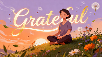 Grateful Glow — Woman's Sunset, Meditation HD wallpaper