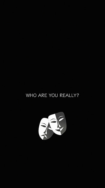 Masks, Words, Inscription, Question, Essence HD phone wallpaper
