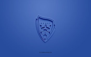 Sarpsborg 08 FF, creative 3D logo, blue background, Eliteserien, 3d emblem, Norwegian football club, Norway, 3d art, football, Sarpsborg 08 FF 3d logo HD wallpaper