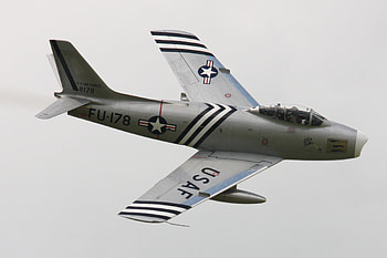 F-86 Sabre, jet, wing, mig HD wallpaper