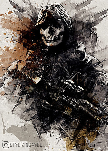 Call Of Duty Warzone Ghost HD phone wallpaper