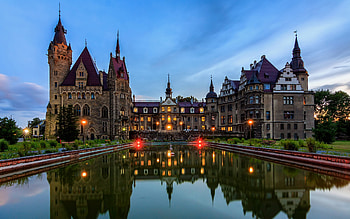 Monza Castle - Poland, Castles, Monza Castle, Poland, Europe HD wallpaper