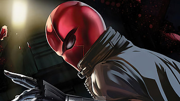 Red Hood Mask Man, red-hood, superheroes, artwork, artist, deviantart HD wallpaper