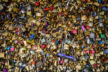 Lover's Bridge, Paris, Pont des Arts, Love locks graphy HD wallpaper