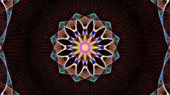 Hypnotic flower mandala, Seamless patterns, Looping animation, Mesmerizing stock video HD wallpaper