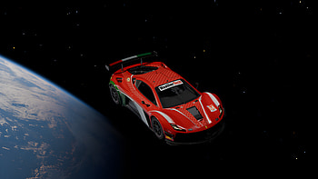 Ferrari In Space , ferrari, cars, space, dark, black, artist, artwork, digital-art HD wallpaper
