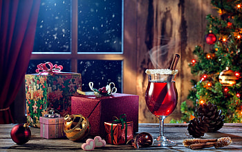 Christmas Deco, Deco, pretty, Christmas, Window HD wallpaper