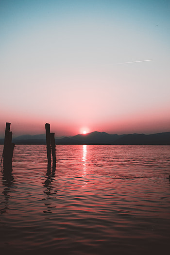 Nature, Sunset, Sky, Sea, Horizon, Ripples, Ripple HD phone wallpaper
