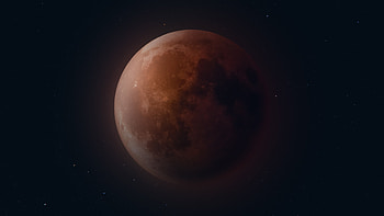 Close-up of lunar eclipse, Dark and mysterious, Enigmatic beauty, Astrological marvel HD wallpaper