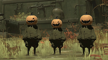 Spooky Pumpkinhead for Halloween, halloween HD wallpaper