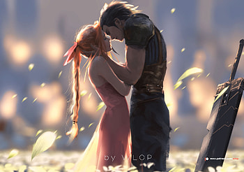 Zack And Aerith Final Fantasy Artwork, final-fantasy, games, artwork, artist, digital-art, deviantart HD wallpaper