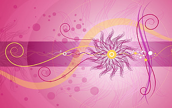 Swirls and Bubbles, shapes, pink, swirls, flower HD wallpaper