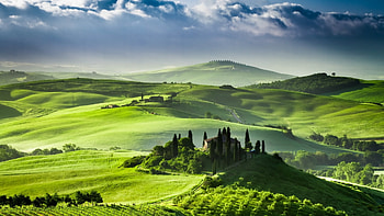 Landscape, Fields HD wallpaper