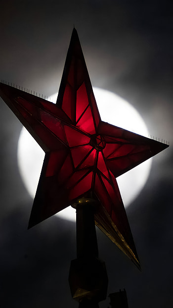 Кремлевские звезды, sky, art, star, USSR HD phone wallpaper