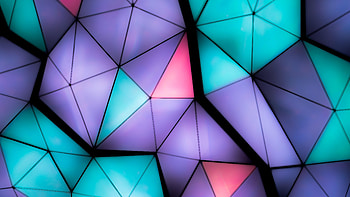 Multicolored, Motley, Texture, Textures, Illumination, Backlight, Volume, Triangles, Fragments HD wallpaper