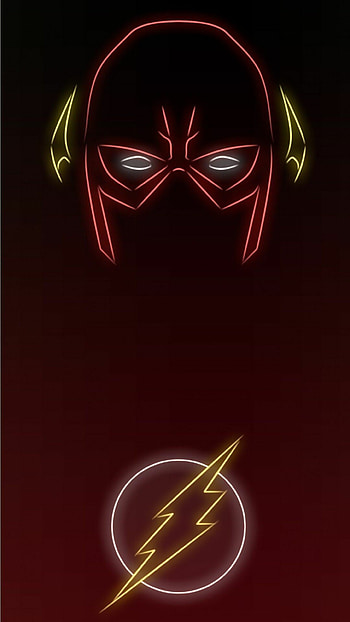 Neon Light, The Flash, Superhero HD phone wallpaper