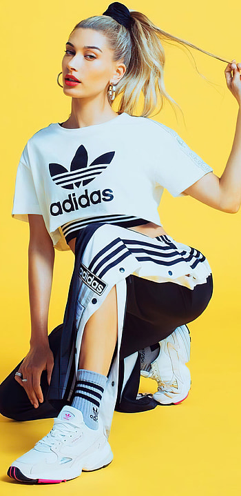 Adidas collaboration, Hailey Bieber HD phone wallpaper