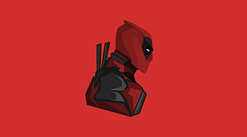 Deadpool Minimalism, deadpool, artwork, artstation, artist, superheroes, minimalism HD wallpaper