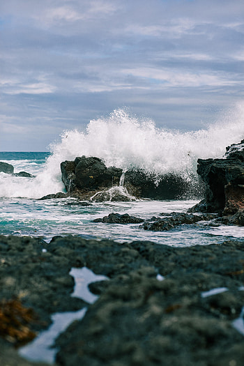 Nature, Waves, Rocks, Shore, Bank, Spray HD phone wallpaper