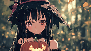 Spooky Anime Girl: Halloween, Anime, anime girl, anime halloween HD wallpaper