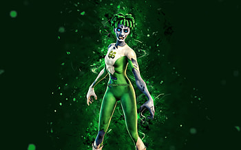 Theyre Back Lash, , green neon lights, Fortnite Battle Royale, Fortnite characters, Theyre Back Lash Skin, Fortnite, Theyre Back Lash Fortnite HD wallpaper