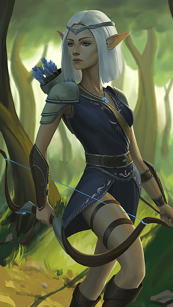 Elf archer lensa, Samsung Galaxy S6, , Majestic HD phone wallpaper