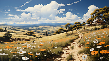 Bright Sunny Landscape, landscape, sunny HD wallpaper