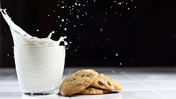 Milk and cookies, Perfect pairing, Indulgent snack, delight HD wallpaper