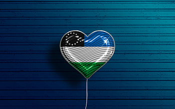 I Love Rio Negro, , realistic balloons, blue wooden background, Day of Rio Negro, Argentine provinces, flag of Rio Negro, Argentina, balloon with flag, Provinces of Argentina, Rio Negro flag, Rio Negro HD wallpaper