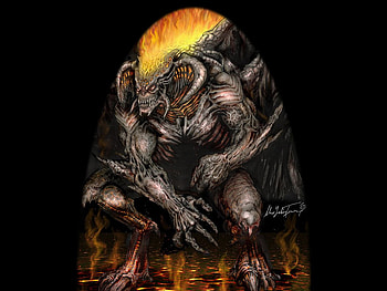 Gothmog, fantasy, evil, creature, dark HD wallpaper