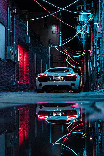 Sports, Audi, Cars, Car, Neon, Sports Car, Audi R8 HD phone wallpaper