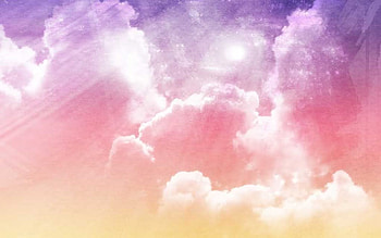 abstract cloudy sky 000452 purple p jpg, clouds, colors, nature, rainbow HD wallpaper
