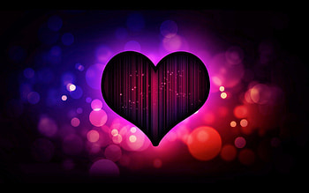Love, Glare, Circles, Shadow, Heart HD wallpaper