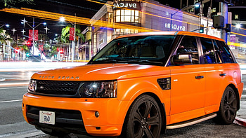 Orange Land Rover, orange, land-rover, cars HD wallpaper