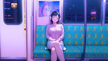 Anime Girl In Train, anime-girl, anime, artist, artwork, digital-art HD wallpaper