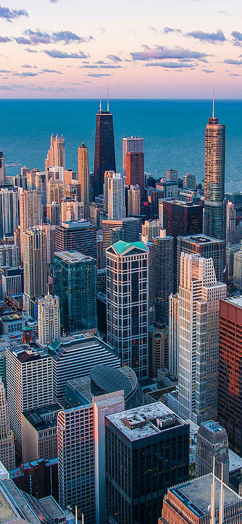 Chicago Skyline, Travels HD phone wallpaper
