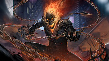 Wonders Ghost Rider, ghost-rider, superheroes, artwork, digital-art, artstation HD wallpaper
