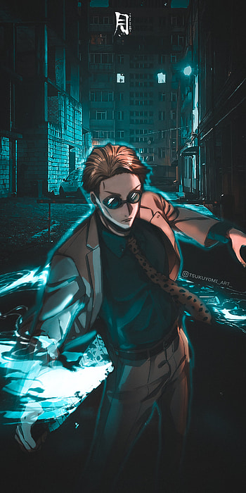 Nanami Kento, nanami edit, electric blue, flash graphy, kento nanami, jujutsu kaisen, nanami kento edit, jujutsu kaisen anime, jujutsu kaisen edit HD phone wallpaper