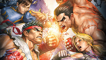 street fighter x tekken, chun-li, ryu, characters, fighters HD wallpaper