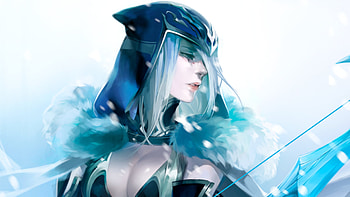 Anime Ashe , by John Tremblay, League of Legends, Fan art HD wallpaper